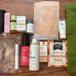 Prestige Haircare & Cosmetic 12 Pc Sample Set W/ Green Cosmetic Pk2 NEW!